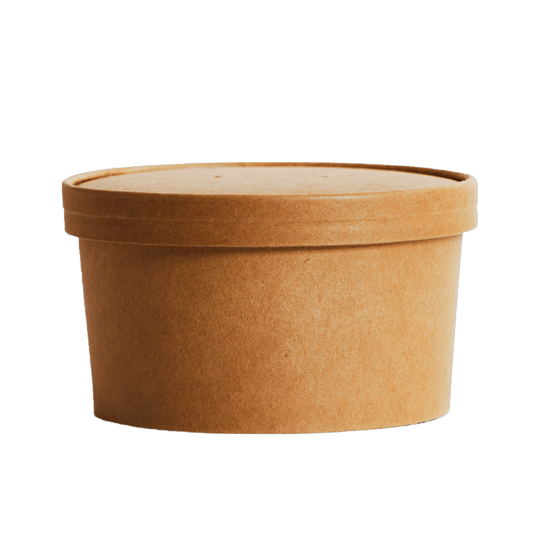 1000mL PE Coated Kraft Paper Salad Bowl - TEM IMPORTS™