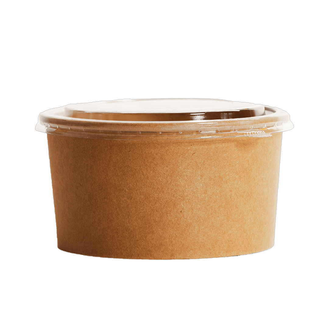 1000mL PE Coated Kraft Paper Salad Bowl - TEM IMPORTS™