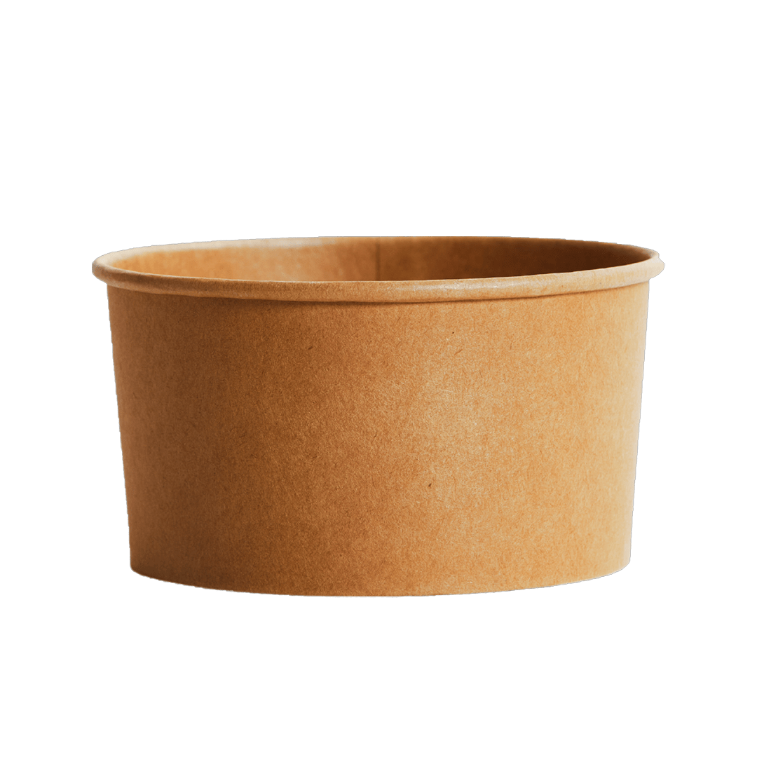 1000mL PE Coated Kraft Paper Salad Bowl - TEM IMPORTS™