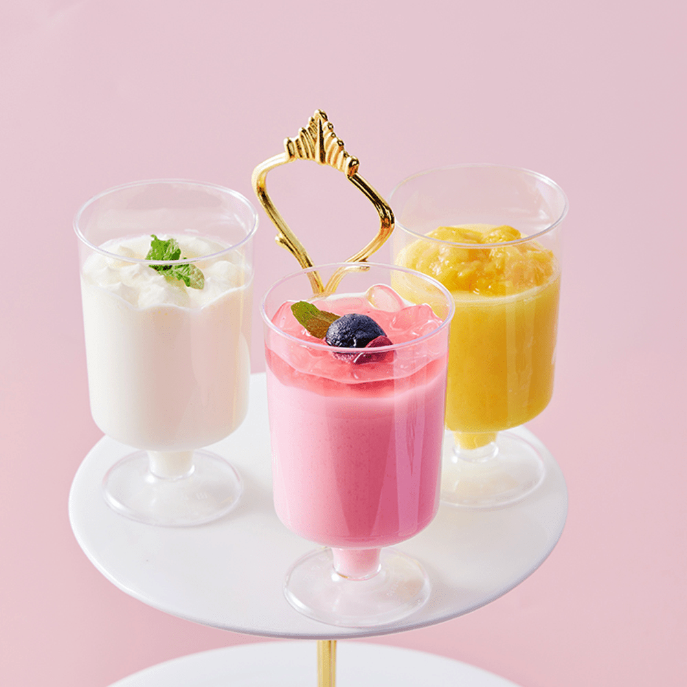 120mL Clear Mini Tall Pedestal Dessert Cup - TEM IMPORTS™