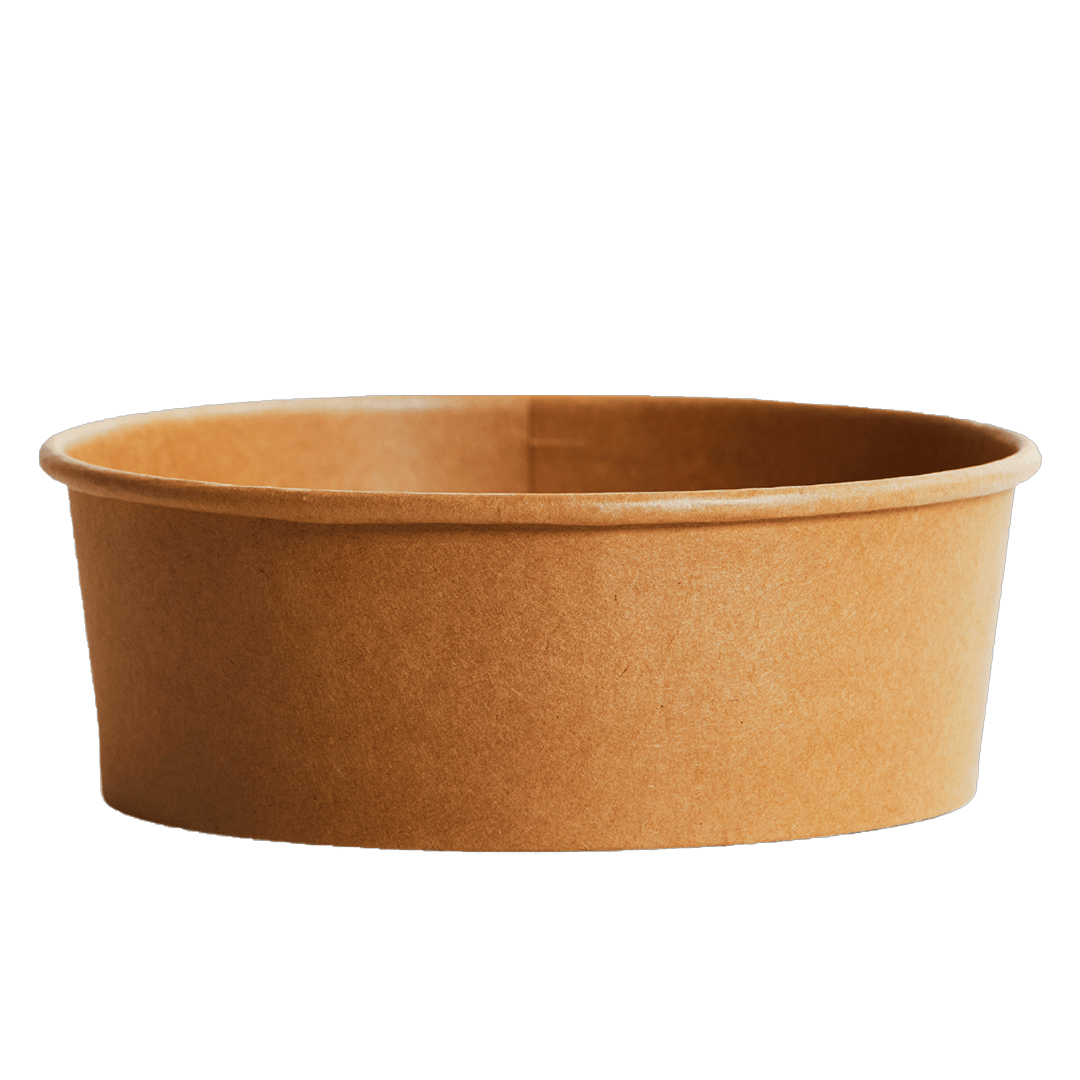1300mL PE Coated Kraft Paper Salad Bowl - TEM IMPORTS™