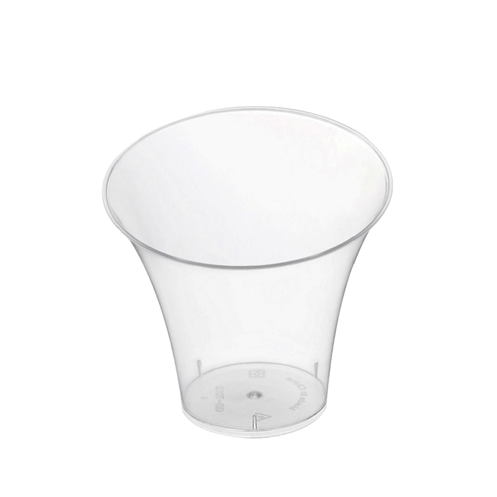 140mL Clear Slanted Wide Top Dessert Cup - TEM IMPORTS™