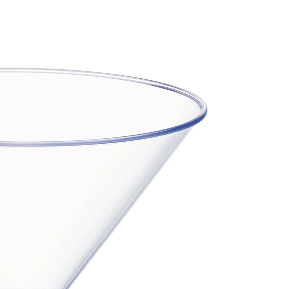 150mL Clear Mini Pedestal Short Martini Dessert Cup - Black Stand - TEM IMPORTS™