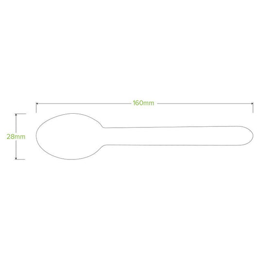 16cm Coated Wood Spoon - 1000pcs/Ctn - TEM IMPORTS™