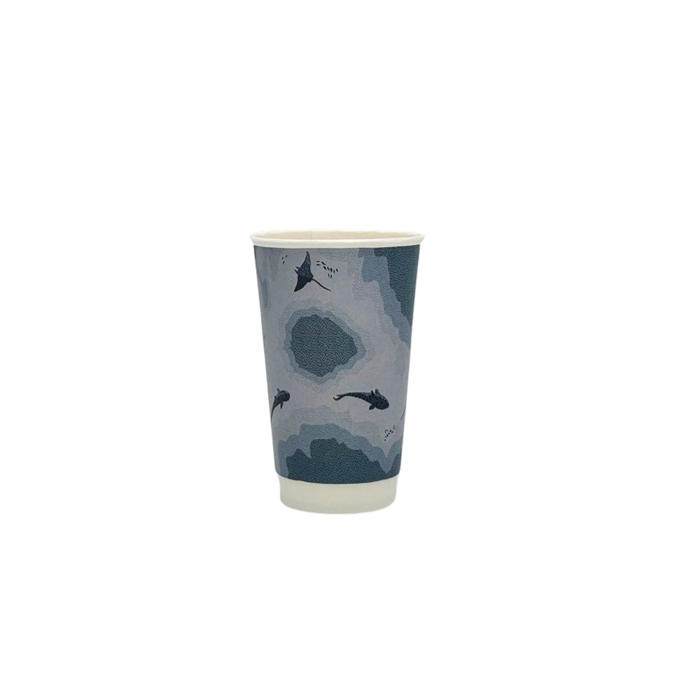 16oz/475mL Aqueous Coated DW (D/90mm) Paper Cup - Australia's Wonder - TEM IMPORTS™
