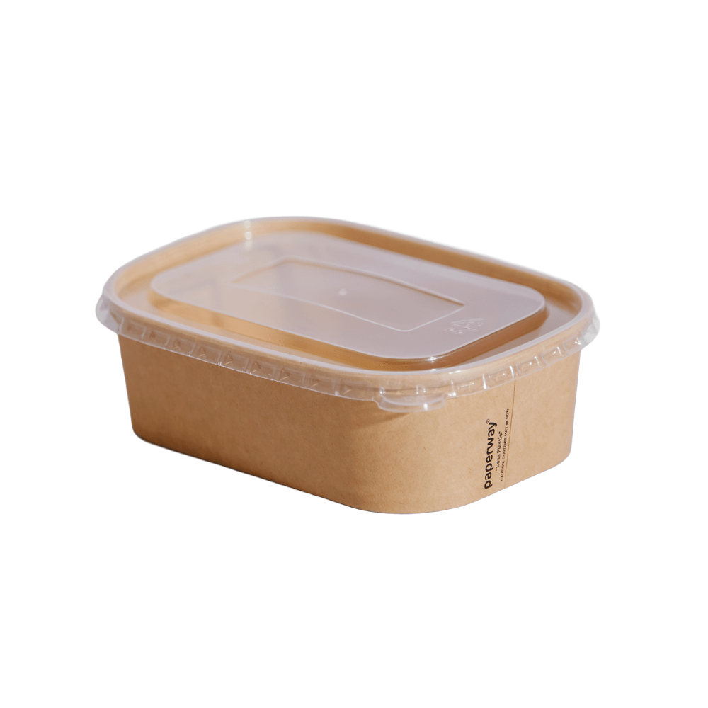 500mL - 1000mL PP Lid Suit Paperway® Rectangular - 300/CTN - TEM IMPORTS™
