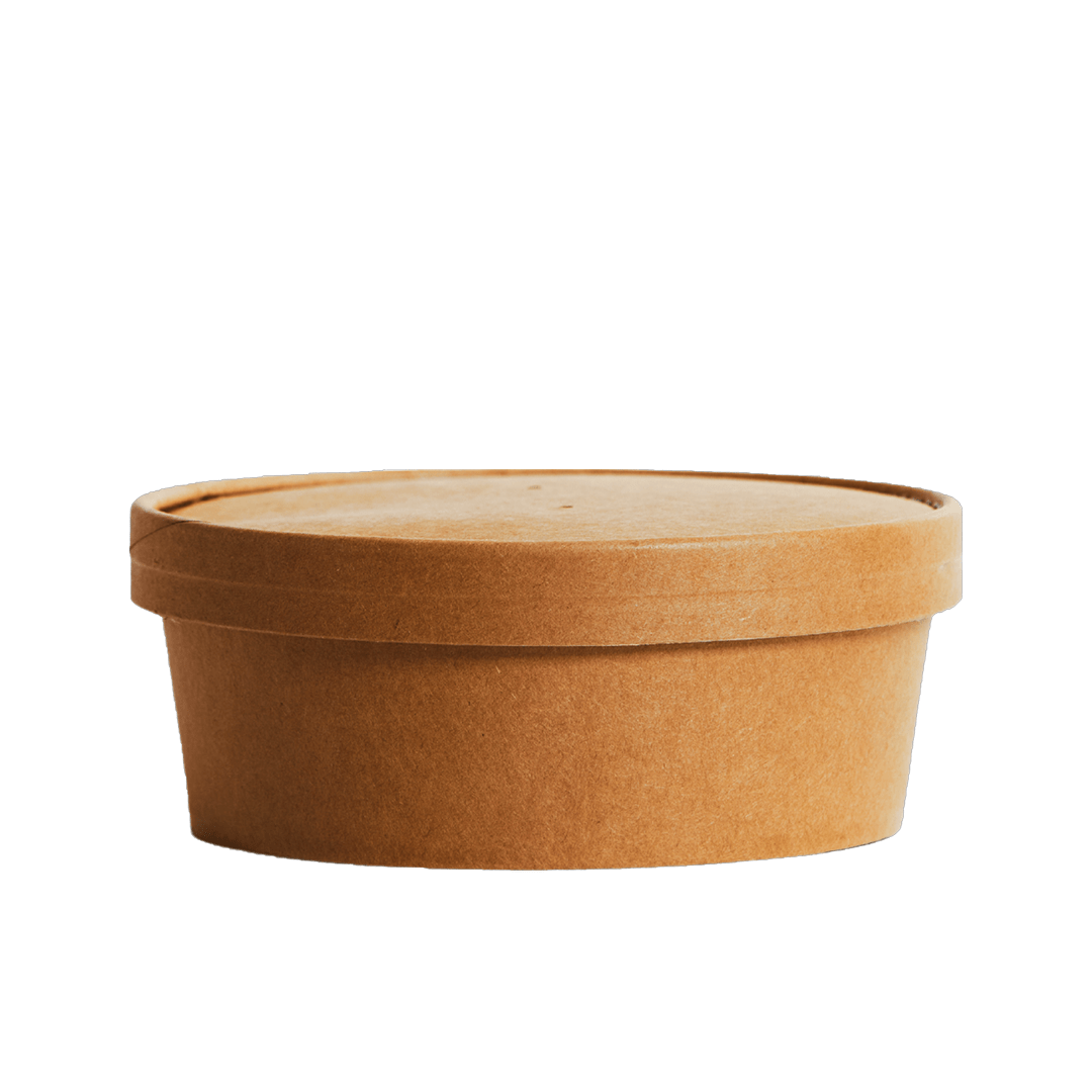500mL PE Coated Kraft Paper Salad Bowl - TEM IMPORTS™
