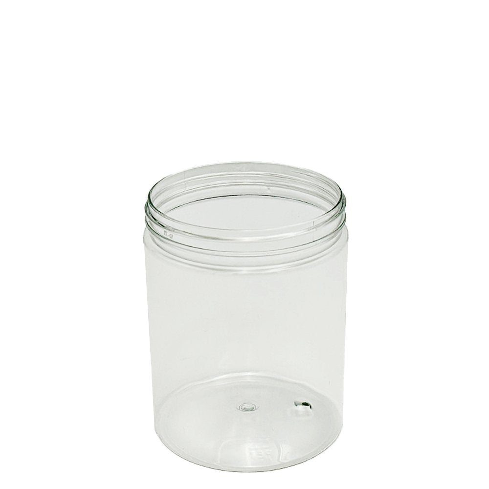 600mL/89mm Neck Straight Sided Plastic Jar With Lid - TEM IMPORTS™