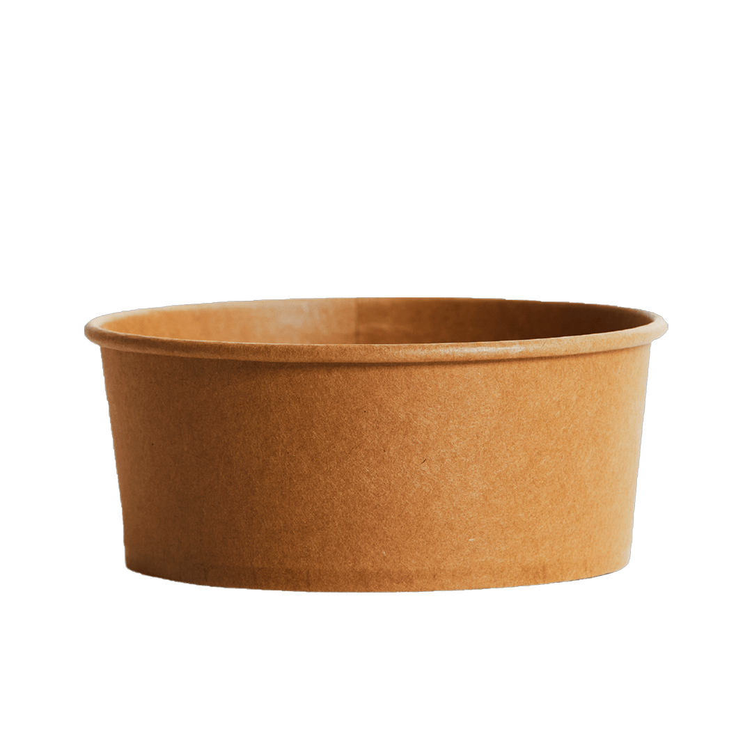 750mL PE Coated Kraft Paper Salad Bowl - TEM IMPORTS™