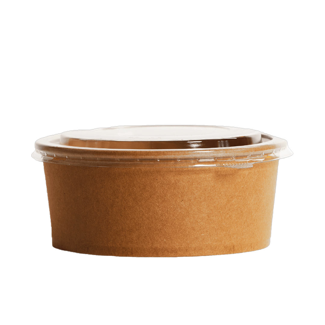 750mL PE Coated Kraft Paper Salad Bowl - TEM IMPORTS™
