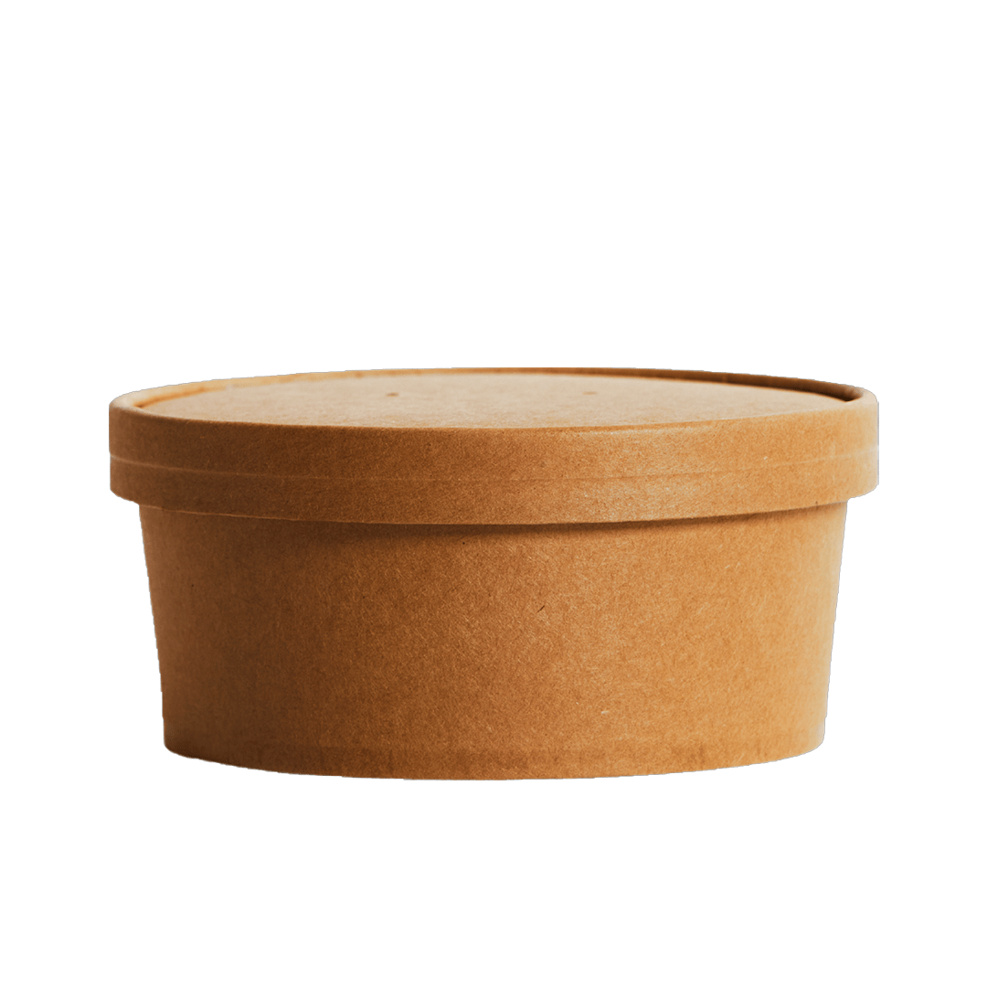 750mL PE Coated Kraft Paper Salad Bowl - TEM IMPORTS™