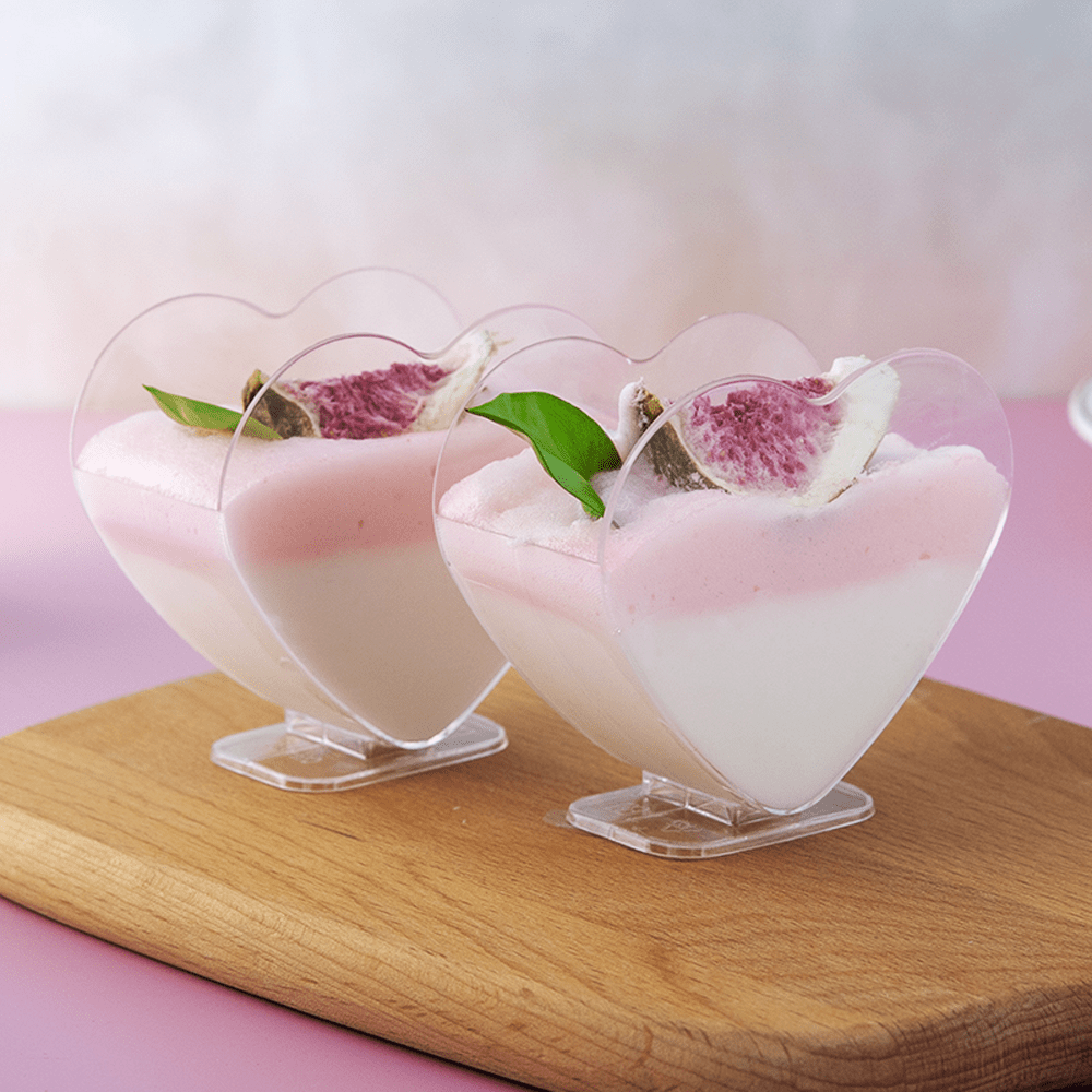 75mL Clear Mini Bowl Heart Shape Dessert Cup - TEM IMPORTS™