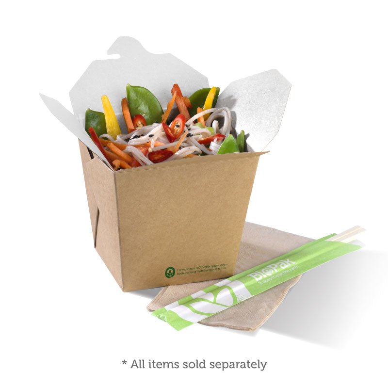 960mL / 32oz BioBoard Noodle Box - 500pcs/Ctn - TEM IMPORTS™