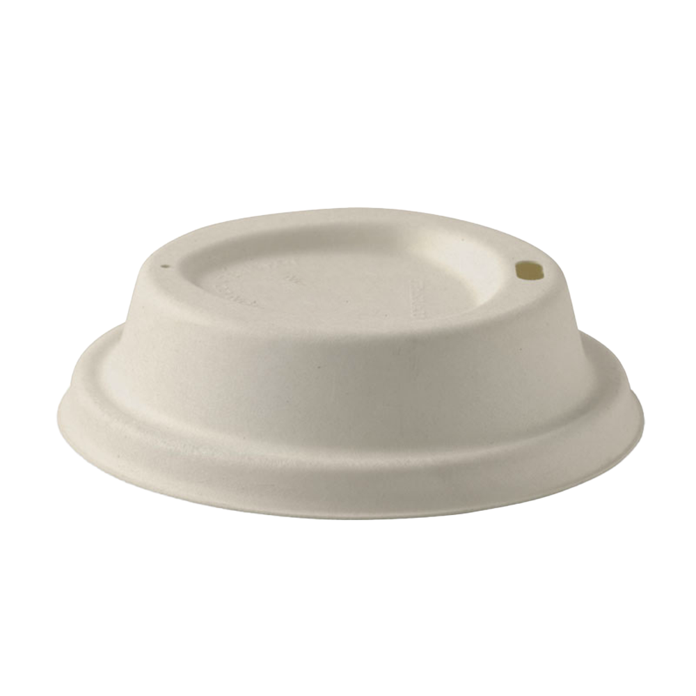 Natural Sugarcane (D/90mm) Coffee Cup Lid - 1000/CTN