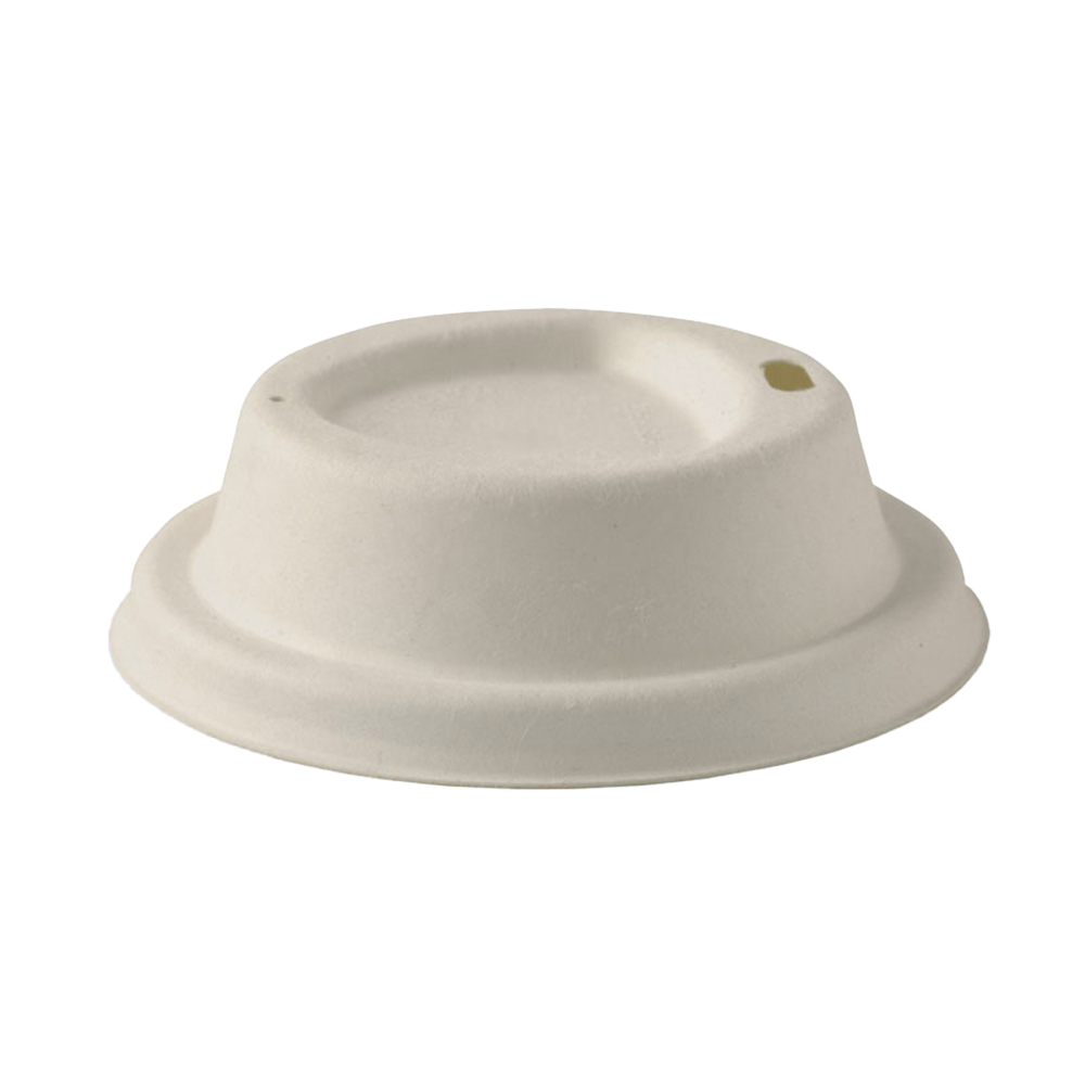 Natural Sugarcane (D/80mm) Coffee Cup Lid - 1000/CTN