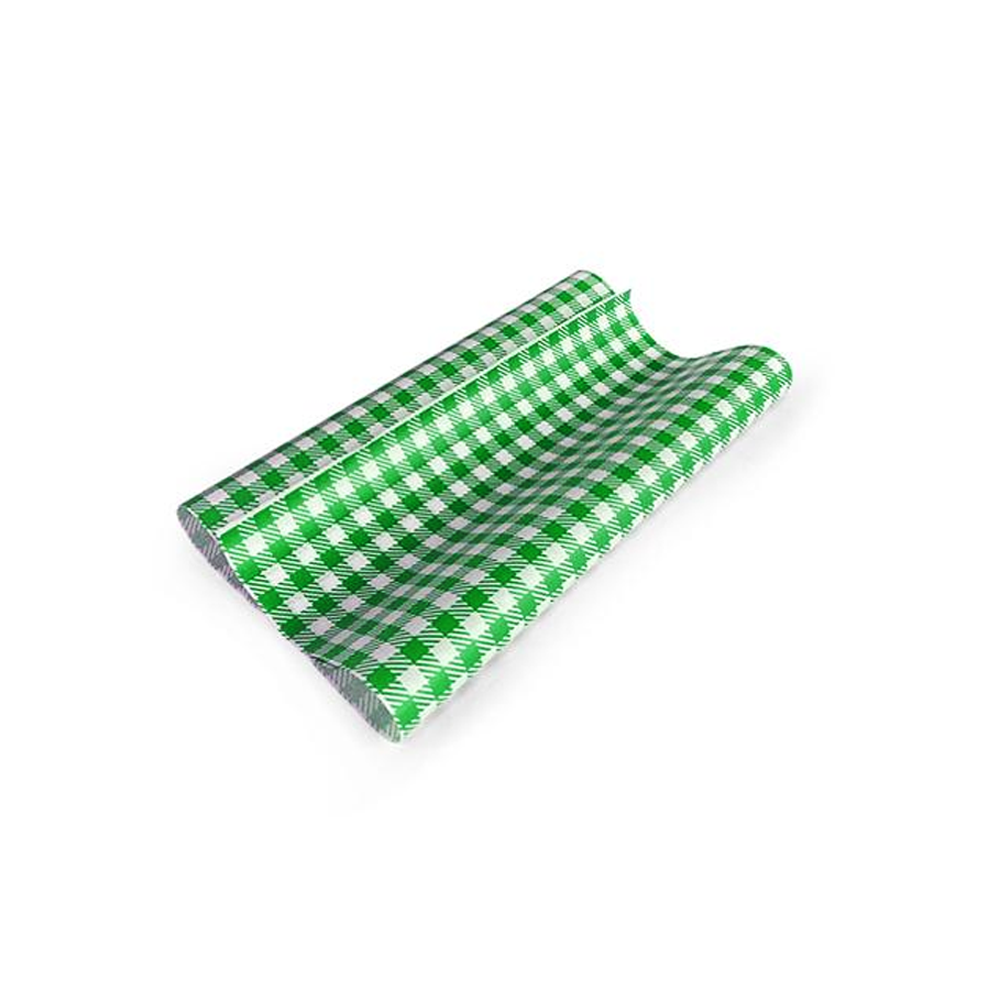 Giấy gói thực phẩm GP Gingham Blue 300x190mm - 200/gói
