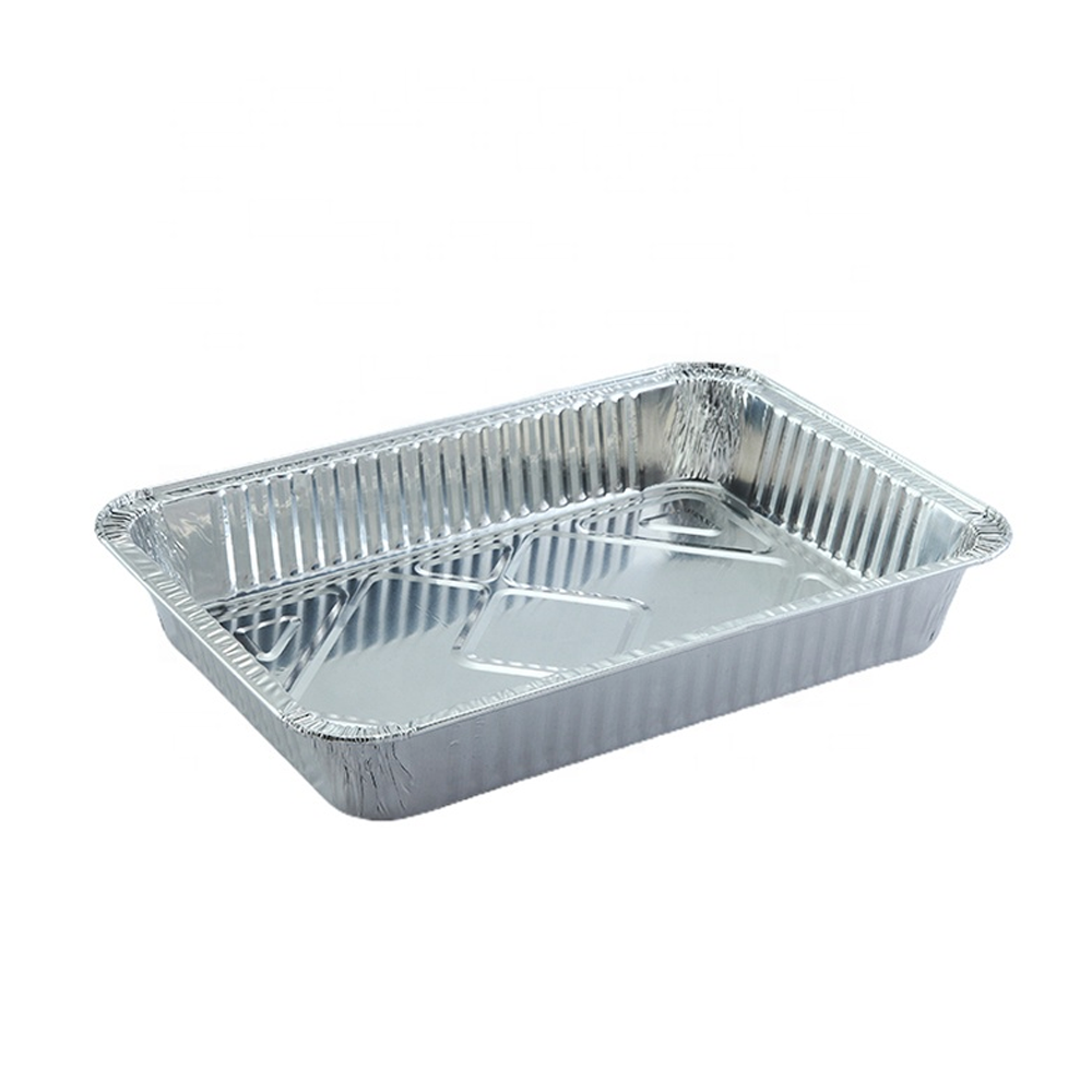 6700mL Large Rectangular Foil Roaster Tray - 50/CTN