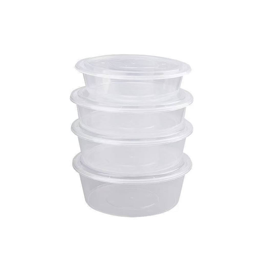 3000mL Takeaway Round Clear Supa Bowl Set - 90/CTN