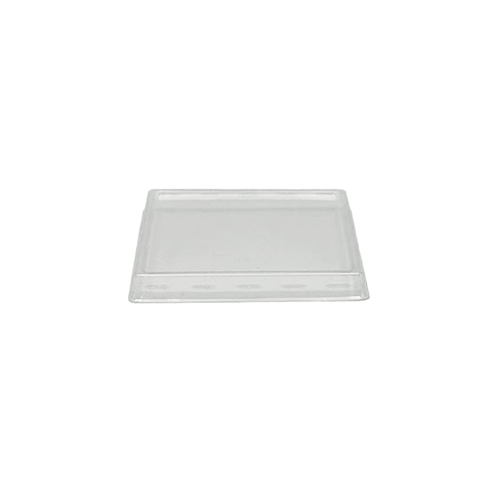Clear PET Flat Lid To Suit 150mL Square Dessert Cup Base - TEM IMPORTS™
