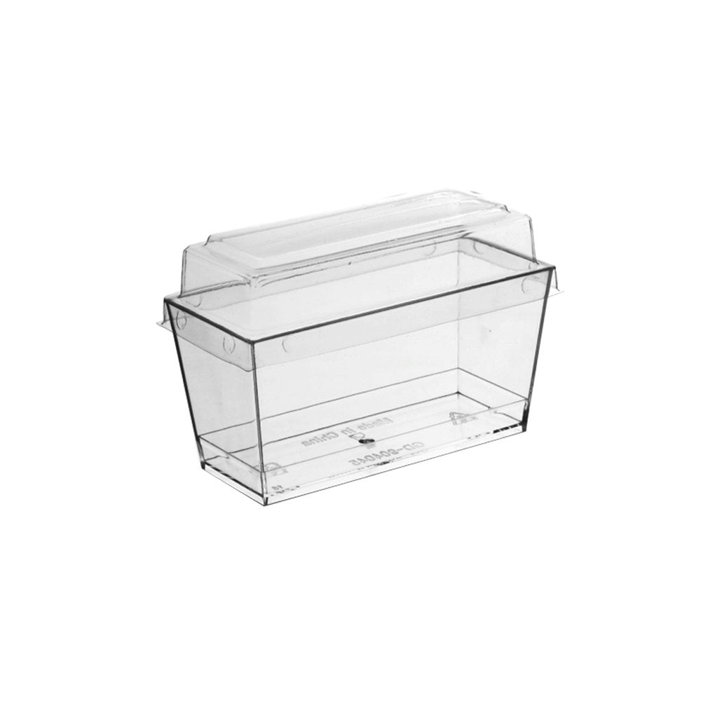 Clear PET Lid To Suit 140mL Rectangular Container Base - TEM IMPORTS™