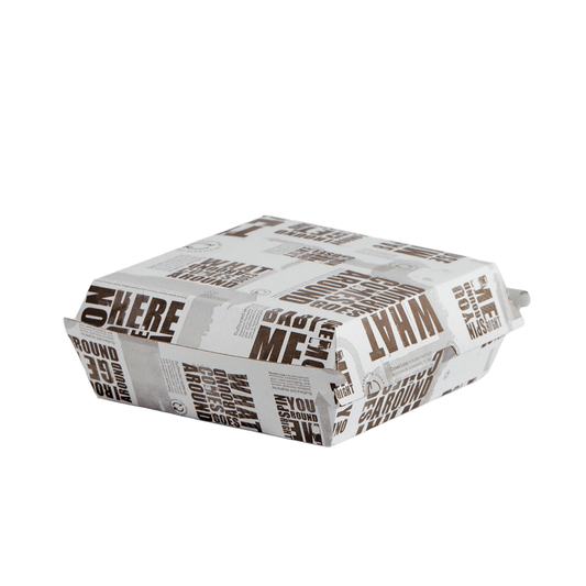 Enviro Range Newspaper Print Design Dinner Box - 150/CTN - TEM IMPORTS™