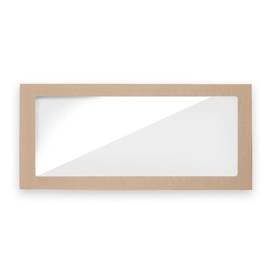 Large BioBoard Catering Tray Window Lid - 50pcs/Ctn - TEM IMPORTS™