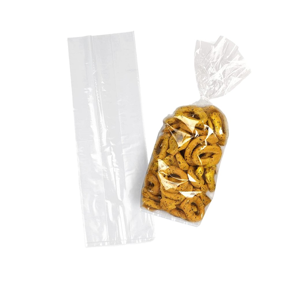 Polypropylene Gusseted Bag - 260mm x 100mm - Clear - TEM IMPORTS™