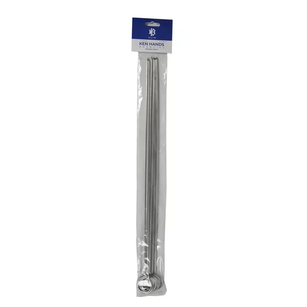 Round Skewer Stainless Steel - 6pcs/Pack - TEM IMPORTS™