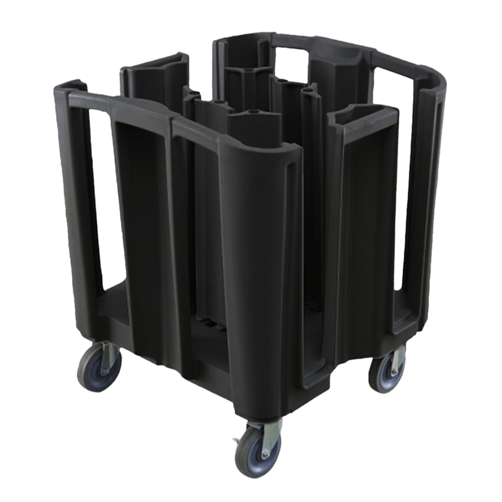 TRUST Commercial® Adjustable Plate Cart - Black - TEM IMPORTS™
