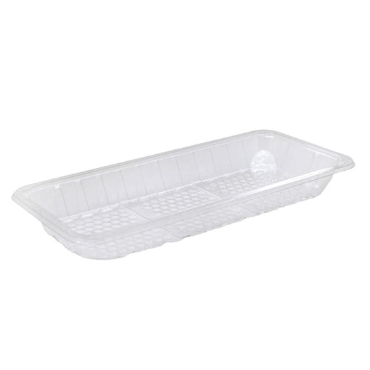 11x5" Clear LiquiLock RPET Produce / Meat Tray