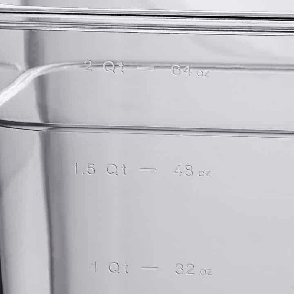 1/4 Size Clear Polycarbonate Food Pan - 2.5L - TEM IMPORTS™
