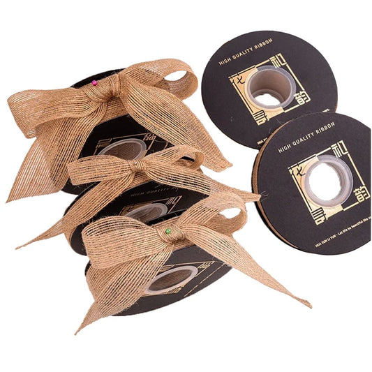 15mm Band Jute Hessian Burlap Ribbon - 20m - TEM IMPORTS™