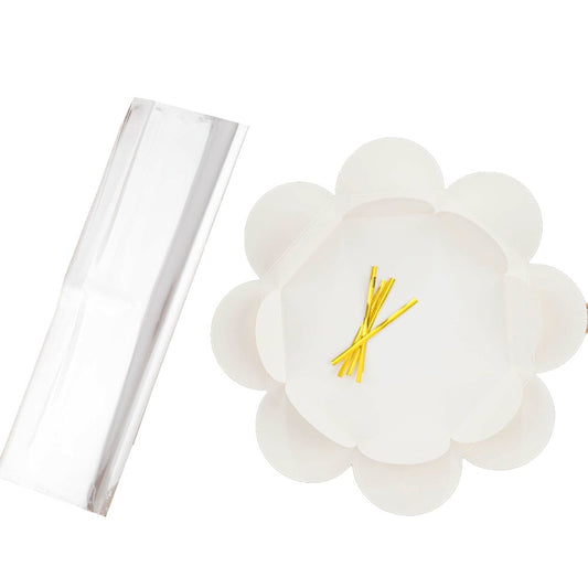360mm Tall Cellophane Wrap Kit With White Paper Base - TEM IMPORTS™
