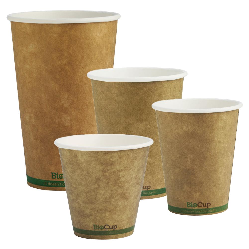Biocup Kraft Green Stripe - TEM IMPORTS™