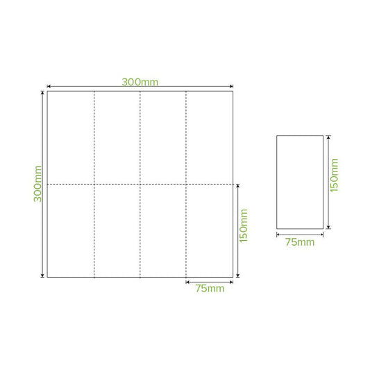 1-Ply 1/8 Fold White Lunch BioNapkin - 3000pcs/Ctn - TEM IMPORTS™