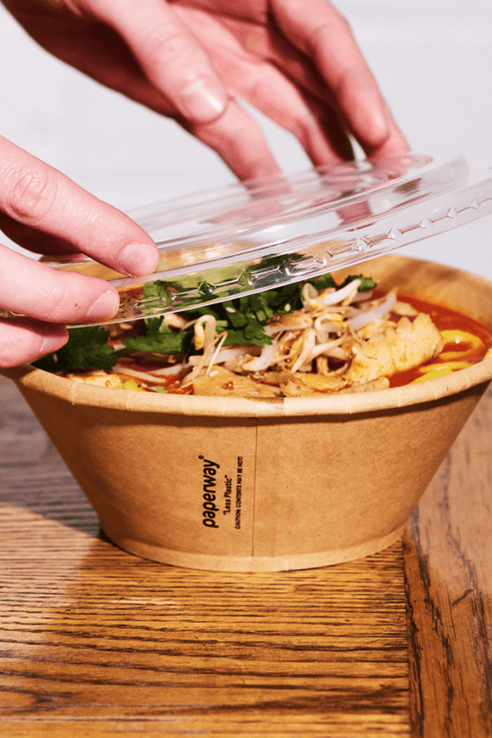 1050mL Deluxa Kraft Paper Bowl - 300/CTN - TEM IMPORTS™