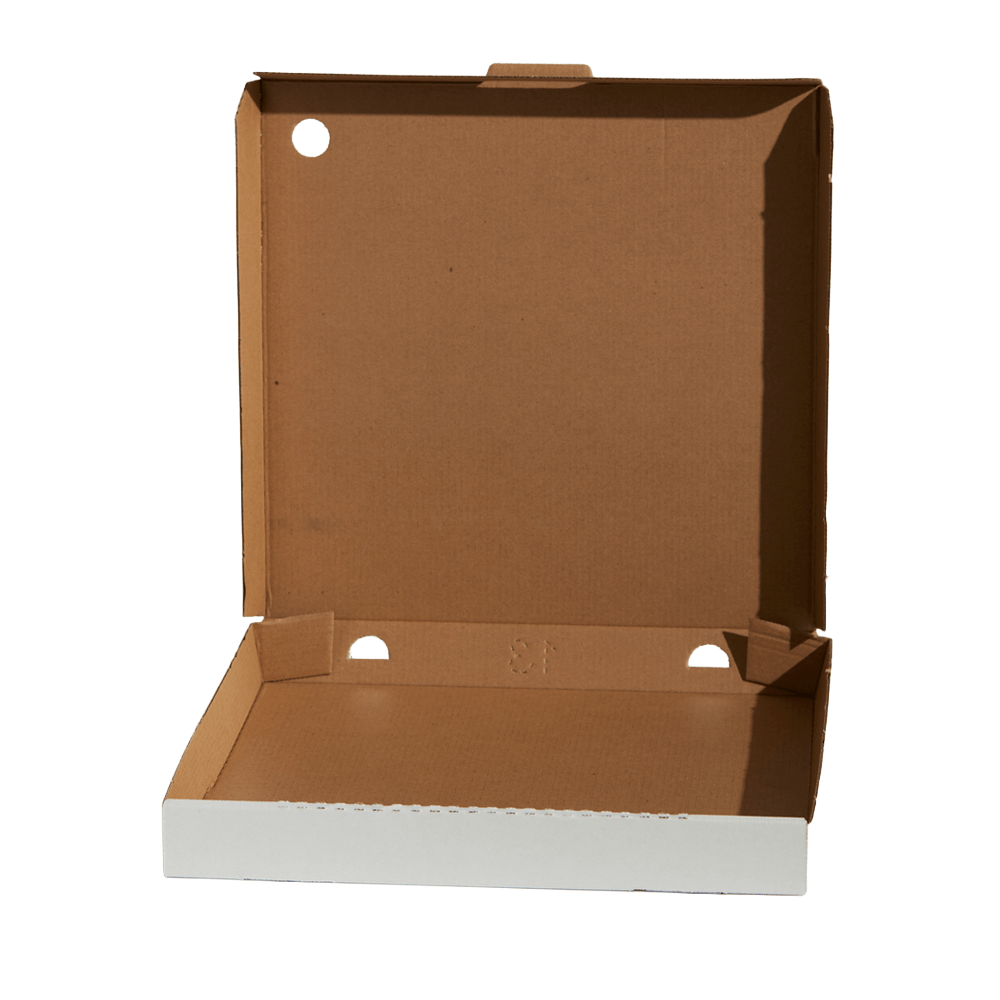 11" Inch Takeaway Pizza Box White - 100/CTN - TEM IMPORTS™