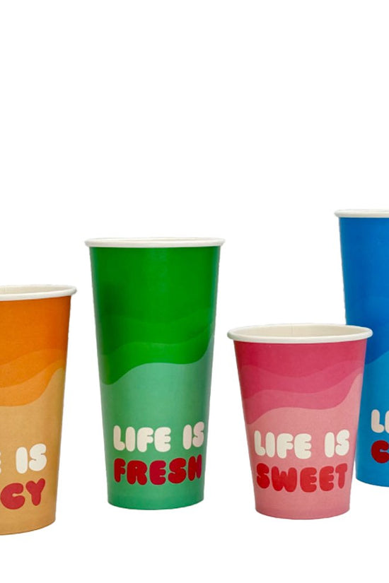 12oz/360mL (D/90mm) Aqueous Coated Paper Cold Cup - Summer Edition - TEM IMPORTS™