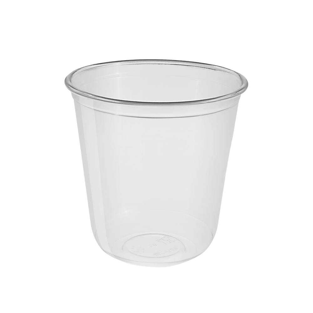 12oz/360mL (D/90mm) PET U - Shape Cup - TEM IMPORTS™