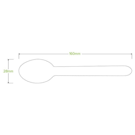 16cm Coated Wood Spoon - 1000pcs/Ctn - TEM IMPORTS™
