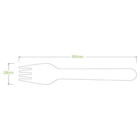16cm Unbranded Wood Fork - 2000pcs/Ctn - TEM IMPORTS™