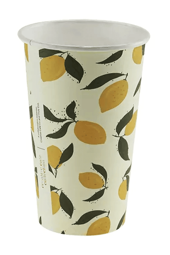 16oz (90mm) Cafe Collection Art Single Wall Paper Coffee Cup - 1000/CTN - TEM IMPORTS™