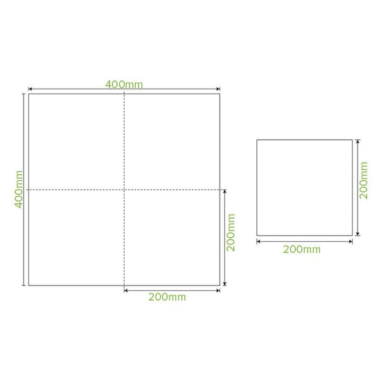 2-Ply 1/4 Fold White Corner Embossed Dinner BioNapkin - 1000pcs/Ctn - TEM IMPORTS™