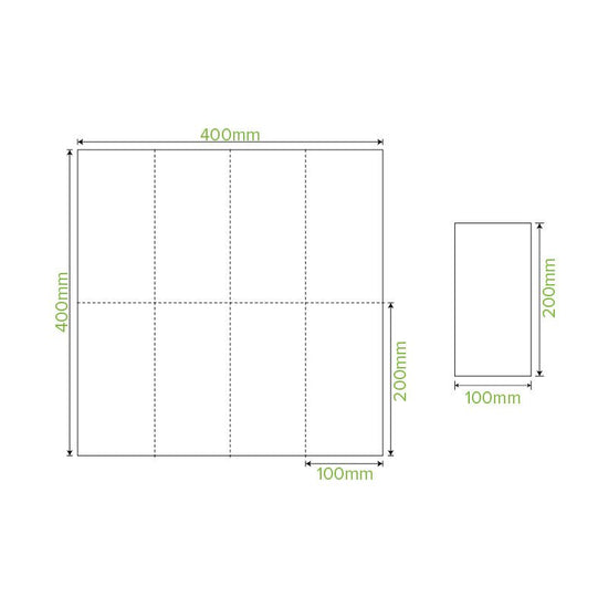 2-Ply 1/8 Fold White Dinner BioNapkin - 1000pcs/Ctn - TEM IMPORTS™