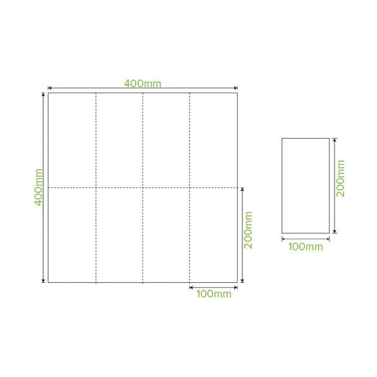 2-Ply 1/8 Fold White Quilted Dinner BioNapkin - 1000pcs/Ctn - TEM IMPORTS™