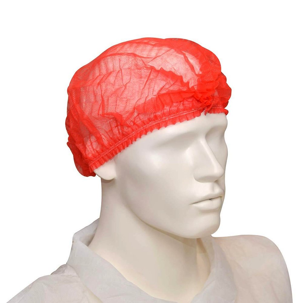 21" Elastic Disposable Hair Nets - Red - TEM IMPORTS™