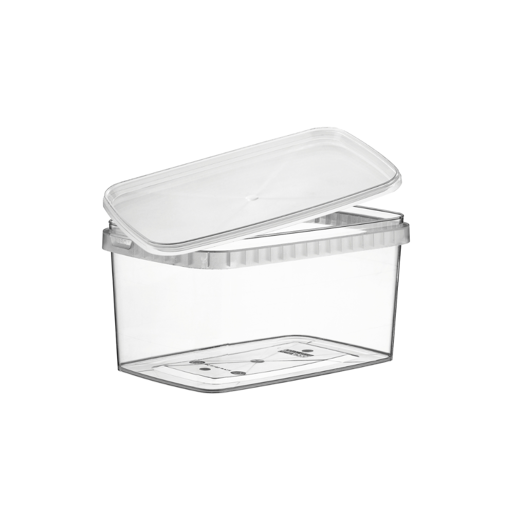 1600mL Rectangle Tamper Proof Container Combo Pack