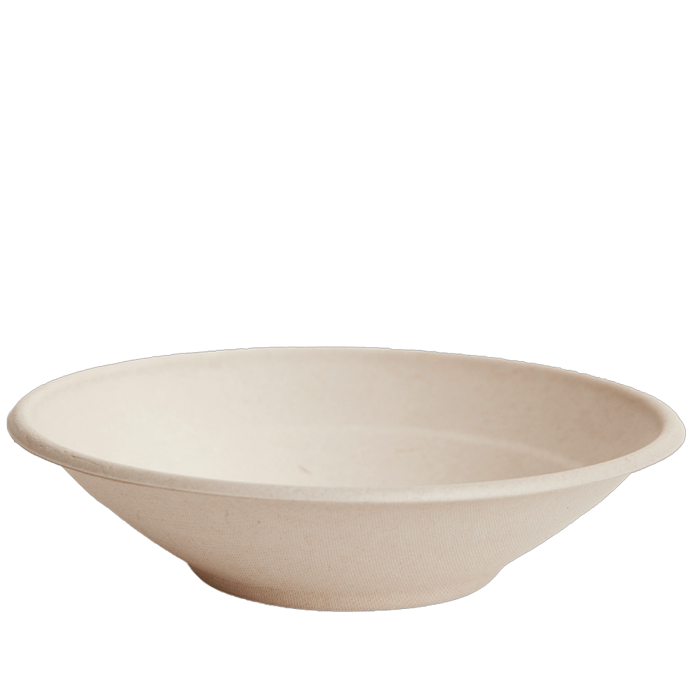 24oz/800mL Natural Sugarcane Bowl - 400pcs/CTN - TEM IMPORTS™