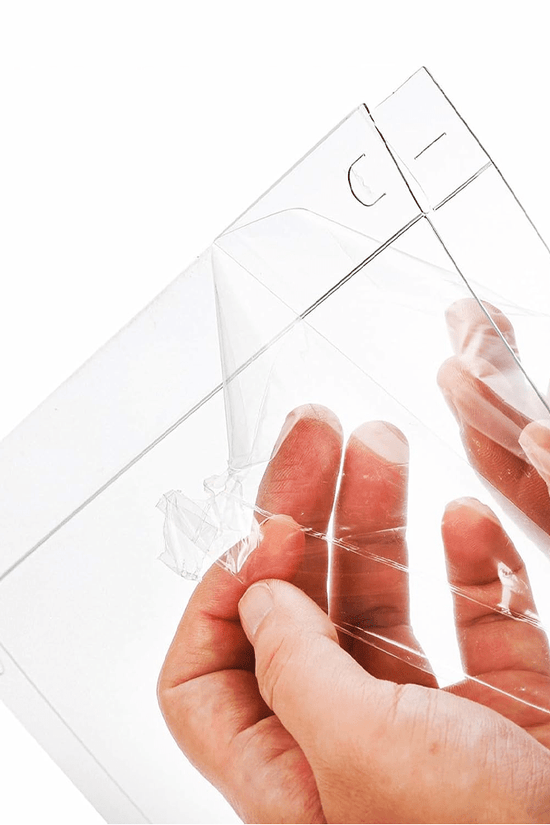 25x25x38 Transparent Square Box With Clear Lid - TEM IMPORTS™