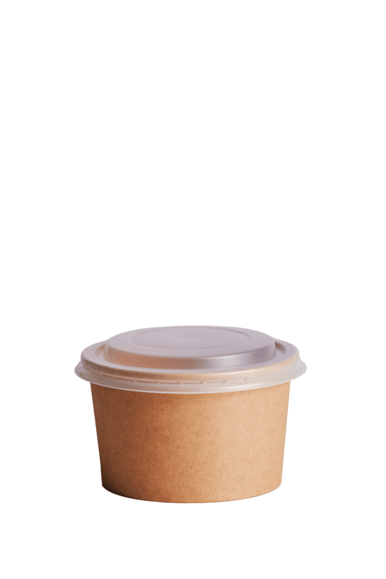 400mL (13oz) Kraft PP Paperway™ Round Container - TEM IMPORTS™